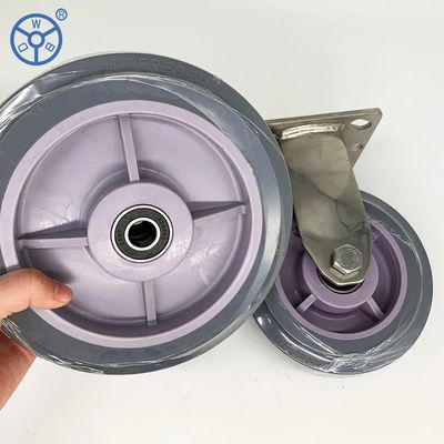China 304 Stainless Steel Zinc Plated Round Shape Ball Bearing Caster