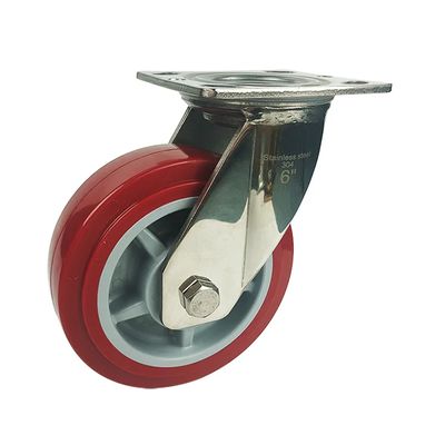 China 105mm Zinc Plated Top Plate Type Stainless Steel Grade 304 Casters