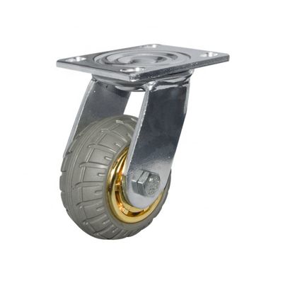 China Top Plate Mounting Type Industrial Casters with Precision Ball Bearing and Swivel Lock