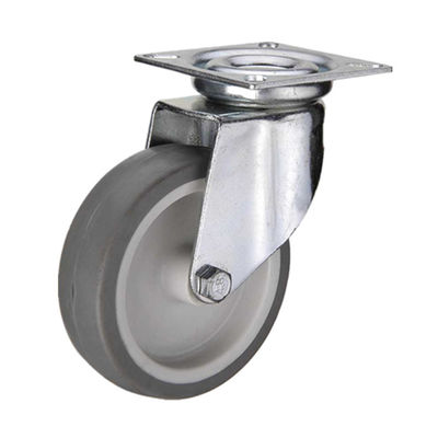China Expandable Stem Mounting Type Industrial Casters with No Swivel Lock and Plastic Material