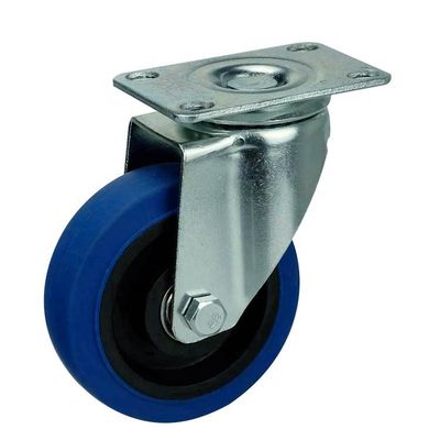 China Stainless Steel Medical Casters White Grey Bolt Hole Spacing 76*61mm For Hospital Equipment