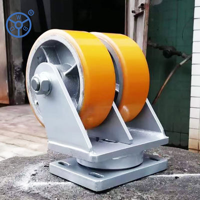 China Customizable Rubber Casters Bearing Type Roller/Double Ball/Plain Bearing Finish Zine Plated/Threaded Stem