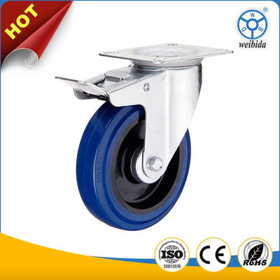 China Trolley Wheels Heavy Duty Rubber Wheel Diameter 8 Inches Height 125mm