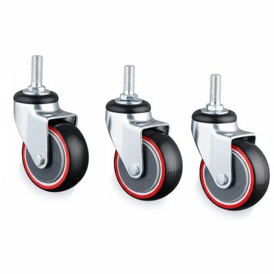 China 2-4 Inch Diameter Light Duty Casters with Smooth Wheel Tread and TPR Material