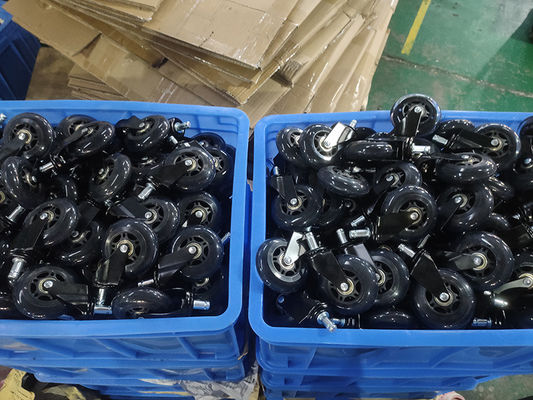China Smooth Tread Plastic Wheel Core Light Duty Casters for Plate Mounting Applications