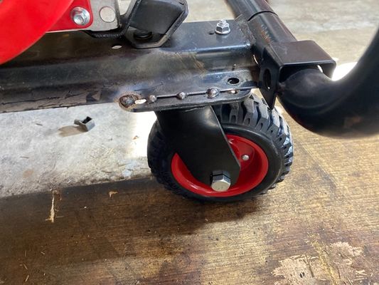 China Steel Housing Heavy Duty Rubber Caster Wheel 8 Inch Durable Steel Rubber Combination Wheel Suitable for Warehouse Carts