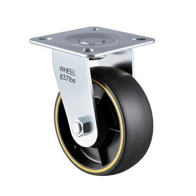 buy 837lbs Wheel Capacity Industrial Caster Zinc Painted Bracket Surface Treatment Heavy Duty Durable Transport Caster Wheel online manufacturer