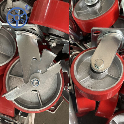 China Nylon Bracket Material Thermoplastic Rubber Units Designed with Double Brake to Ensure Operation and Long Term Durability