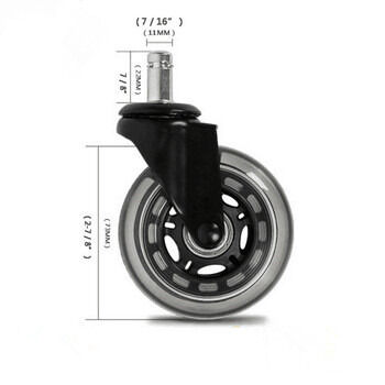 Ball Bearing Polyurethane Casters Featuring PU Iron Wheel Material and Loaded Capacity Ranging 450 to 850kg for Industrial