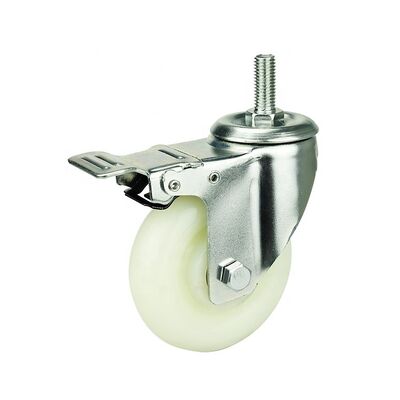 China Side Lock Non Slip Medium Duty Swivel Wheel Caster Rubber 5 3 4 Inch Overall Height Performance Long Lasting Durability