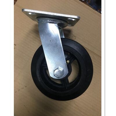 Good price Non-Marking rubber casters wheels elastic soft orange roller bearing type ideal for industrial applications durable and performance online