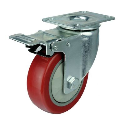 Good price Zine Plated Threaded Stem Rubber Casters Featuring Steel Housing and Double Ball Bearing Type for Equipment Transport online