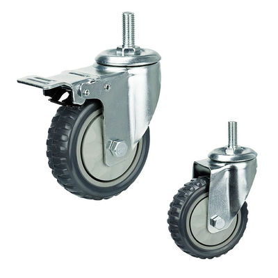 China Top Plate Swivel Radius of 3-1/2 Inch Medium-load Casters for Medium Loads Heavy-duty Design