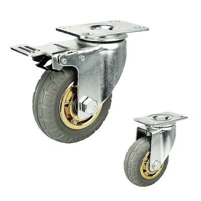buy ISO9001 70kg Loading 4 Inch Rubber Caster Wheels With Low Noice online manufacturer