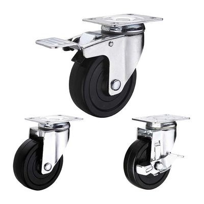 buy 3 Inch 154lbs Capacity Medium Duty Casters With Delrin Bearing online manufacturer