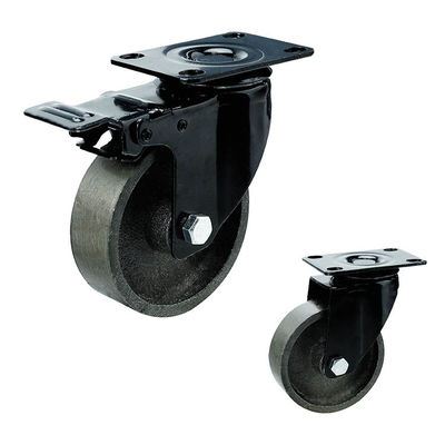 China 4inch Black 100kg Loading Medium Duty Casters For Living Room Tables