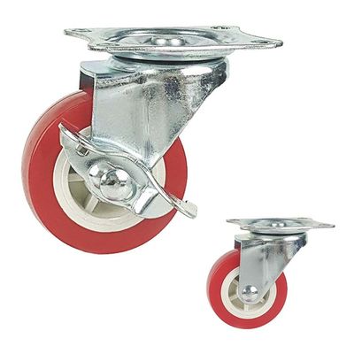 China 2.5 Inch PP 88lbs Capacity Light Duty Casters With Side Lock