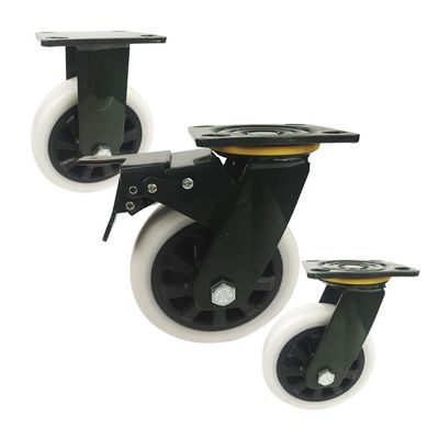 280kg Capacity 5" Heavy Duty Industrial Wheels Hollow Plastic