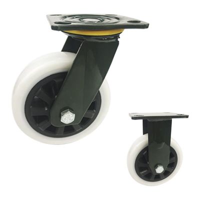 China 280kg Capacity 5" Heavy Duty Industrial Wheels Hollow Plastic