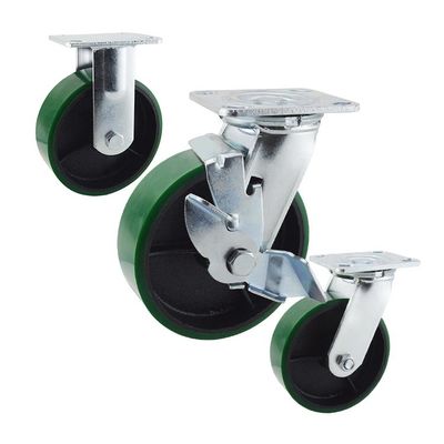 Polyurethane 200x50mm Heavy Duty Casters ISO9001