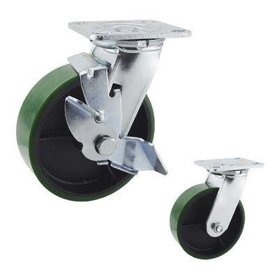 Polyurethane 200x50mm Heavy Duty Casters ISO9001