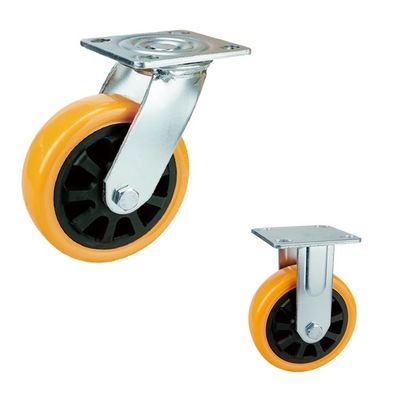 China PVC 100x50mm Heavy Duty Swivel Caster Wheels For Industrial