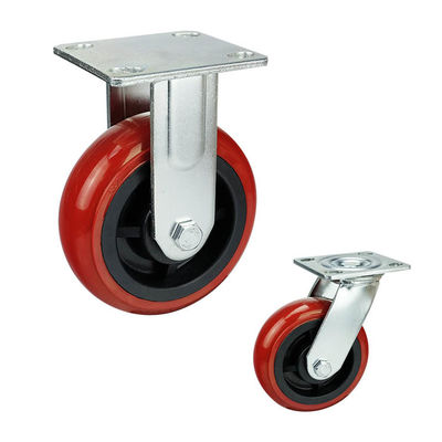 300kg Loading 200mm Heavy Duty Casters With Swivel Plate