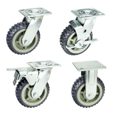 150mm 280kg Loading Heavy Duty Casters With Brake