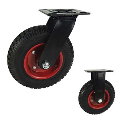 China 200mm 462lbs Capacity Heavy Duty Casters With Total Brake