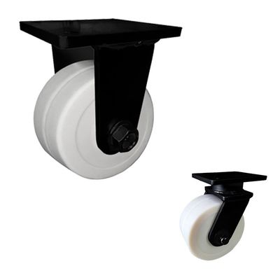 White 8 Inch MC Nylon Super Heavy Duty Casters ISO9001