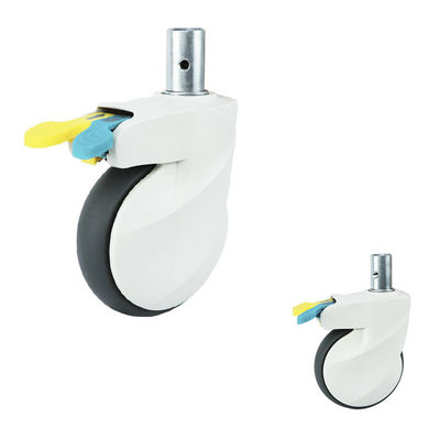 China 198lbs Loading 125mm Medical Casters With Ab Lock