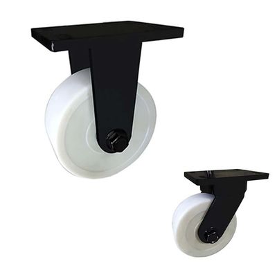 5500lbs Capacity 8" Super Heavy Duty Casters With Black Paint Bracket