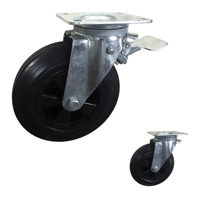 China 286lbs Loading Heavy Duty Lockable Casters , 150mm Castor Wheels