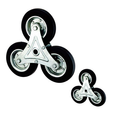 China 286lbs Loading Stair Climbing Trolley Wheels , 160mm Three Wheel Caster