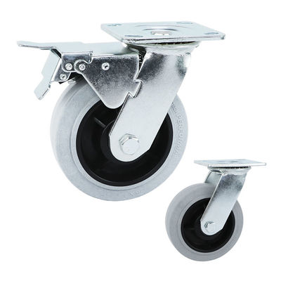 China 6inch 300kg Loading Thermoplastic Rubber Wheels Anti Static