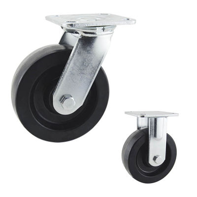 ISO9001 200mm Heavy Duty Castors Heat Resistant With Roller Bearing
