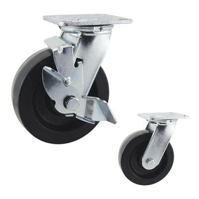 China ISO9001 200mm Heavy Duty Castors Heat Resistant With Roller Bearing