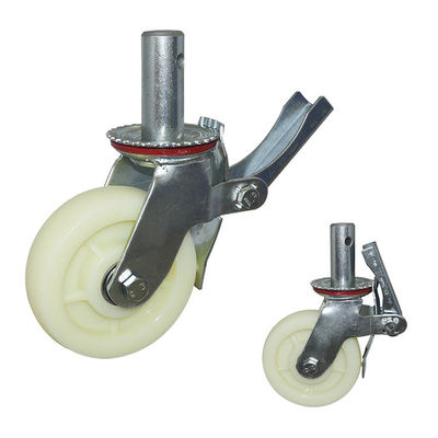 China CE 6inch PP Heavy Duty Scaffold Wheels With 200kg Capacity