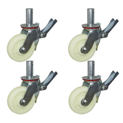CE 6inch PP Heavy Duty Scaffold Wheels With 200kg Capacity