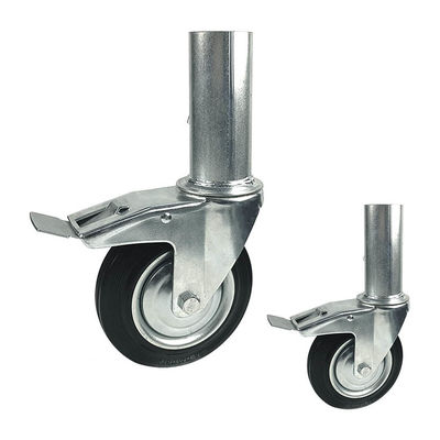 Good price 160mm 120kg Capacity Scaffolding Wheel Heavy Duty With Double Brake online