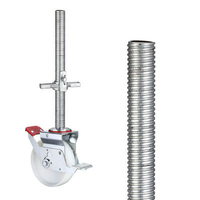 Good price 400kg Loading 150mm PA Scaffolding Wheels With Threaded Stem online