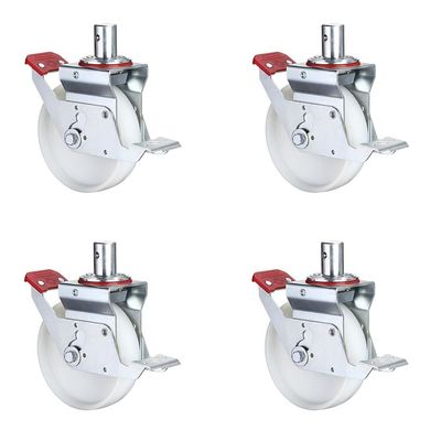 150mm All Terrain Scaffolding Wheels , 880lbs Loading Caster Wheel Scaffolding