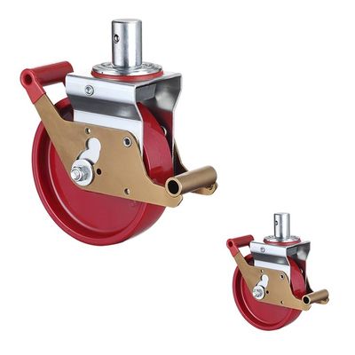 Good price 125mm Scaffolding Caster Wheels , 1320lb Capacity Mobile Scaffold Wheels online