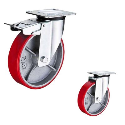 China 400kg Loading 6 Inch Polyurethane Wheels
