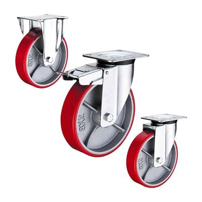 400kg Loading 6 Inch Polyurethane Wheels