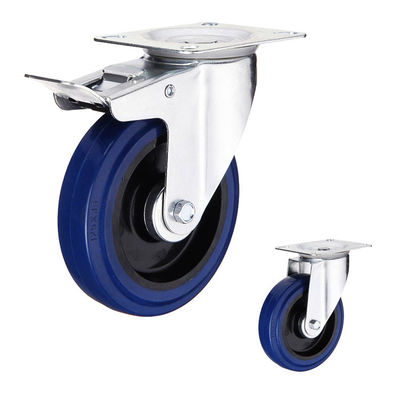 China ISO9001 242lbs Capacity 6 Inch Rubber Caster Wheels