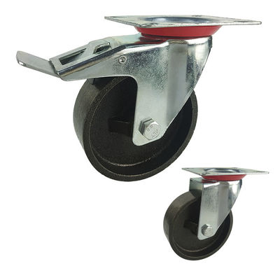 Good price ISO9001 4 Inch Cast Iron 154lbs Loading Industrial Casters online