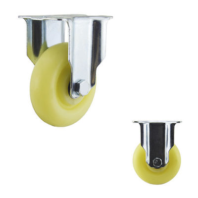 100mm Wheel Fixed Beige Medium Duty Casters 90kg Capacity
