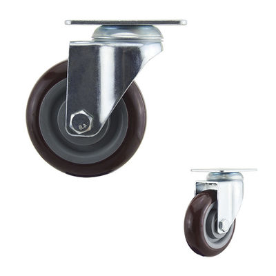 China 110kg Loaded 100mm Wheel Medium Duty Casters For Service Carts
