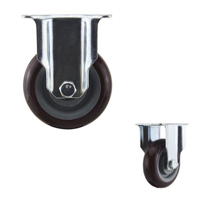 China 4 Inch One Direction Medium Duty Casters Zinc Plated Surface